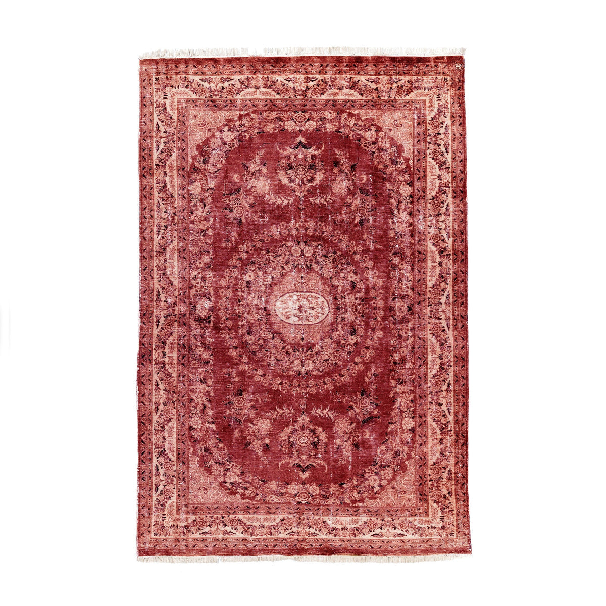 Overdyed Kashan (5.9 x 9.1)ft