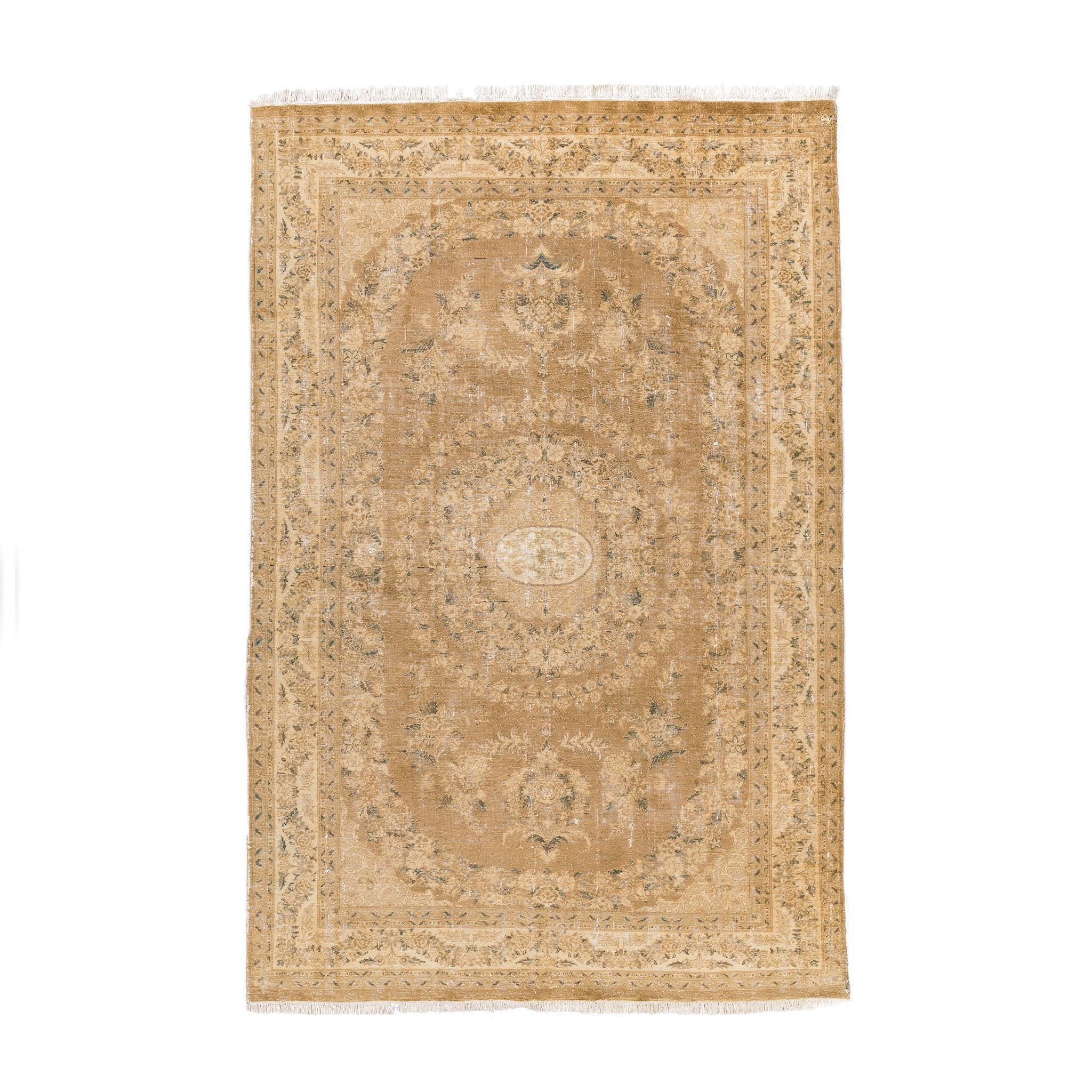 Overdyed Kashan (5.9 x 9.1)ft