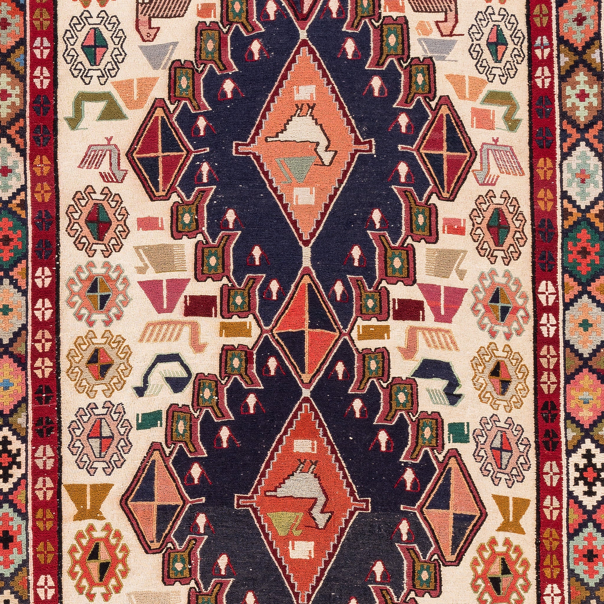 Soumak Kilim (3.8 x 6.1)ft