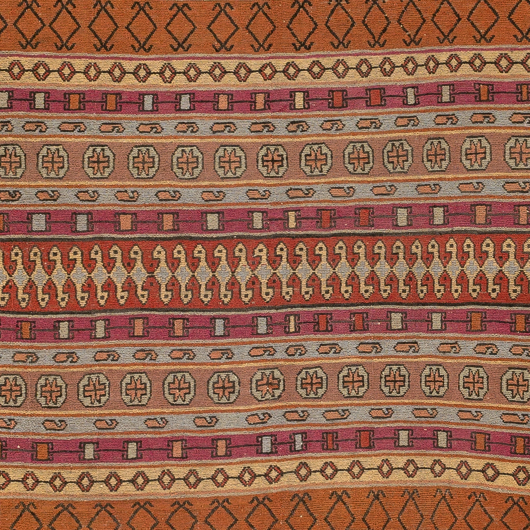 Soumak Kilim (3.9 x 4.5)ft