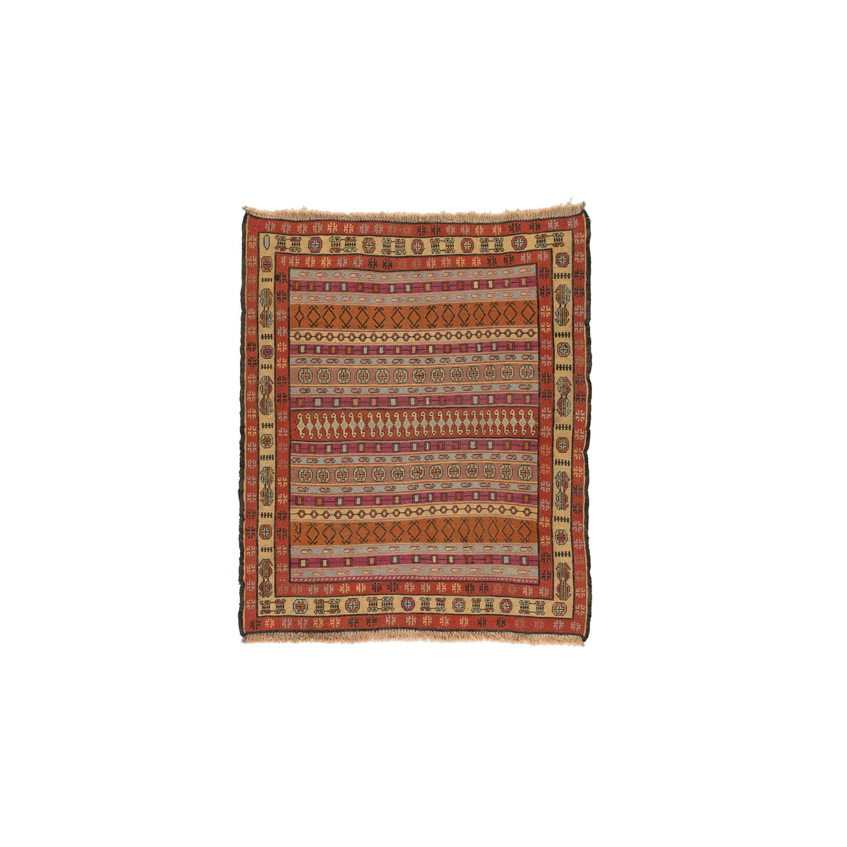 Soumak Kilim (3.9 x 4.5)ft