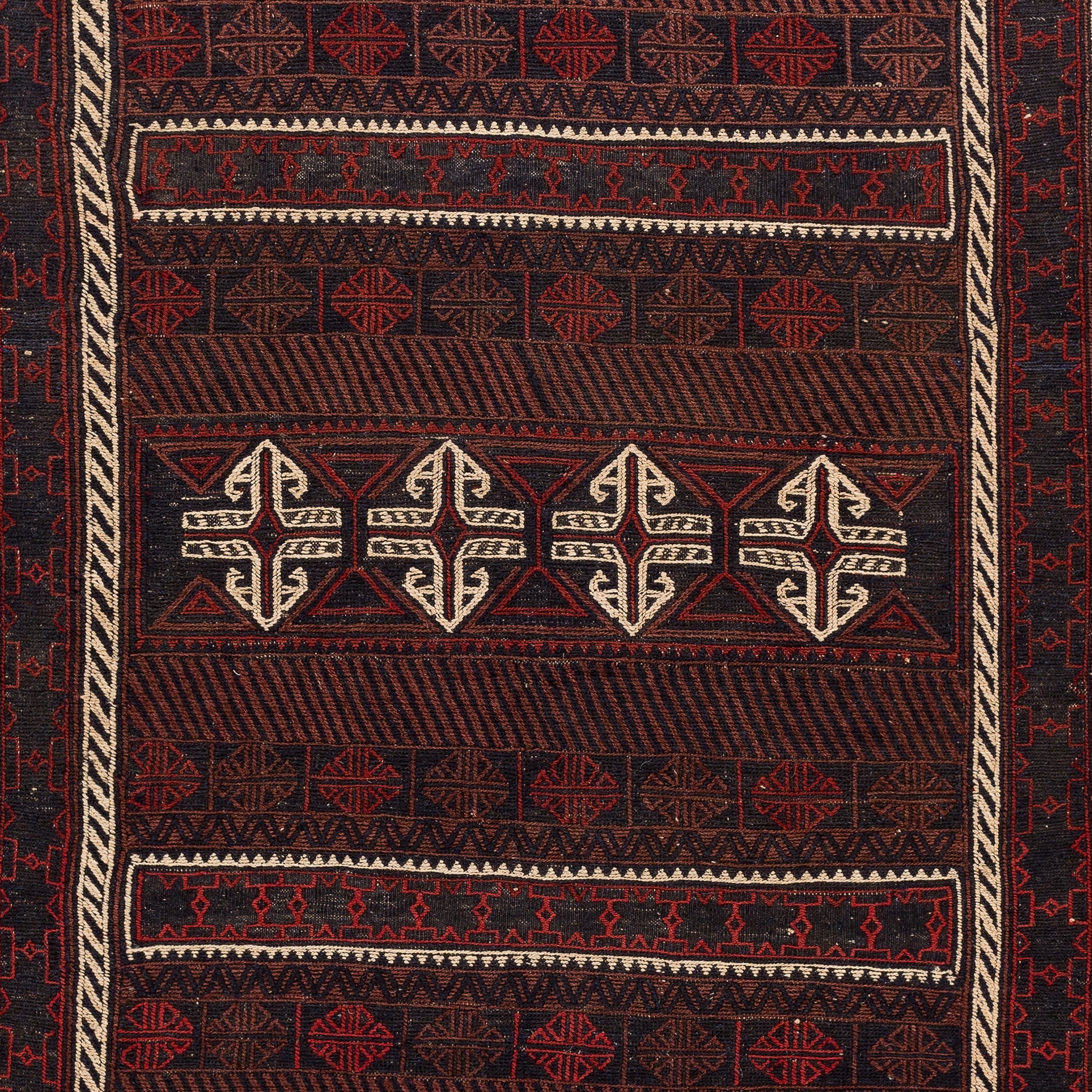 Golbarjasta Kilim (4.1 x 7.6)ft