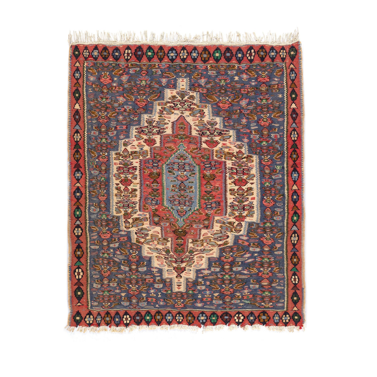 Senneh Kilim (3.9 x 4.5)ft