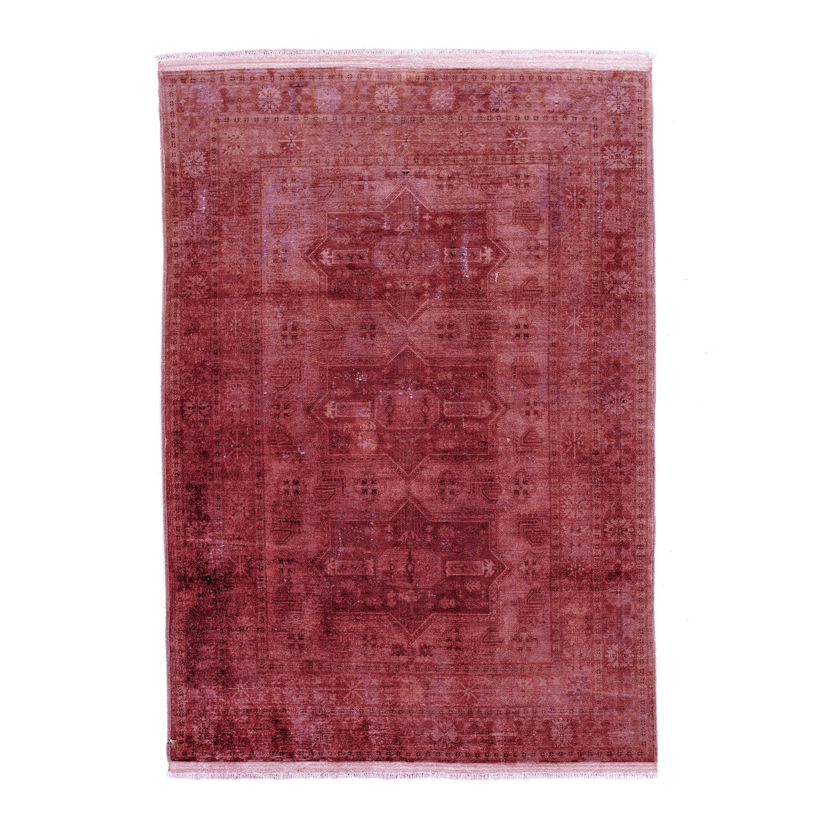 Overdyed Uzbek (6.6 x 9.6)ft