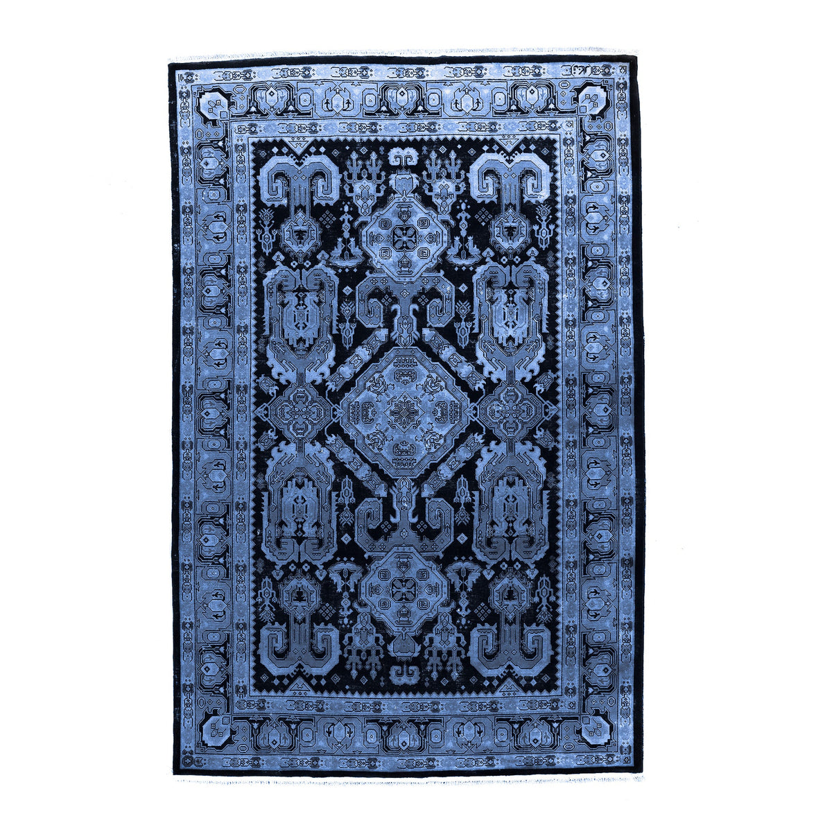Overdyed Uzbek (6.1 x 9.2)ft