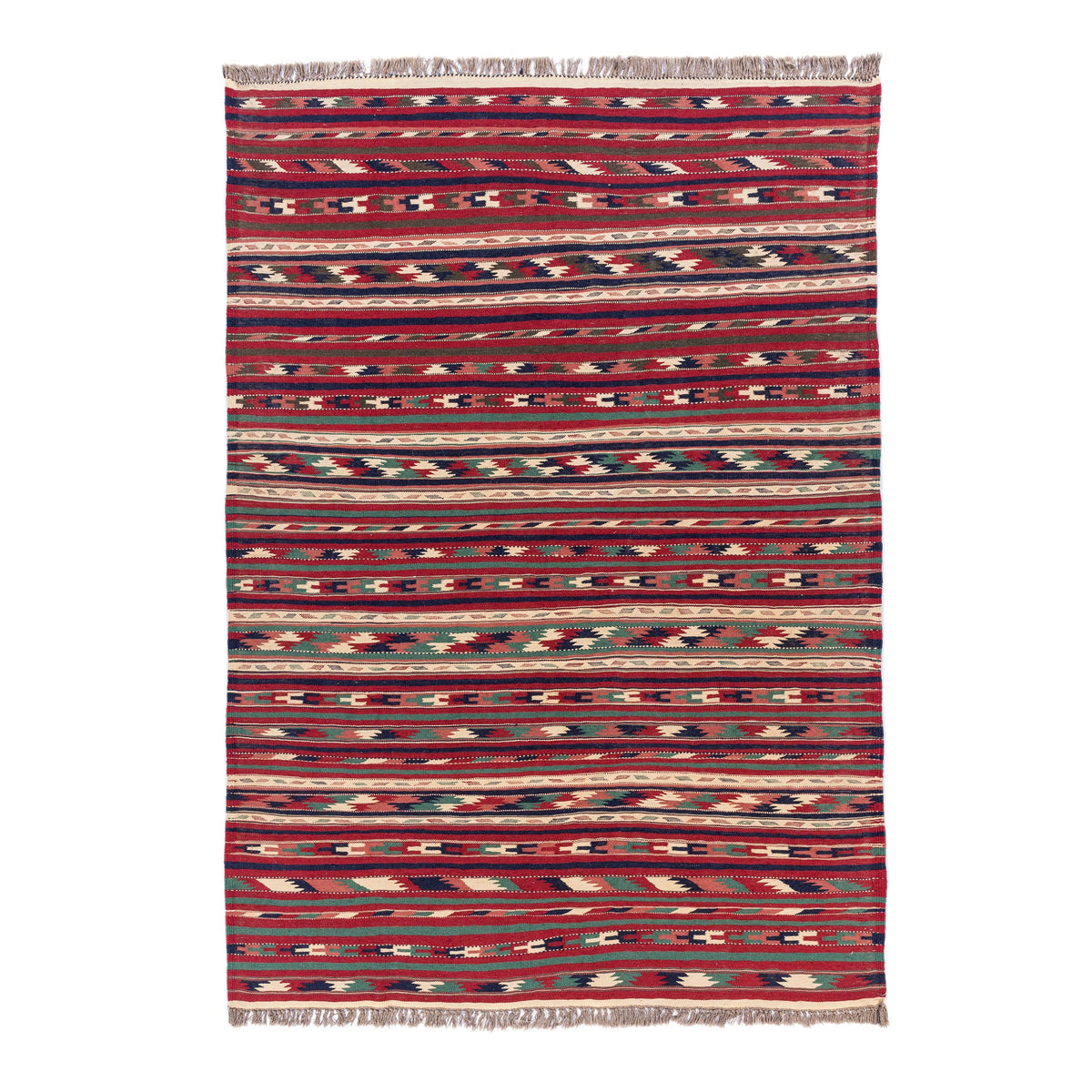 Turkmen Kilim (5.3 x 7.6)ft
