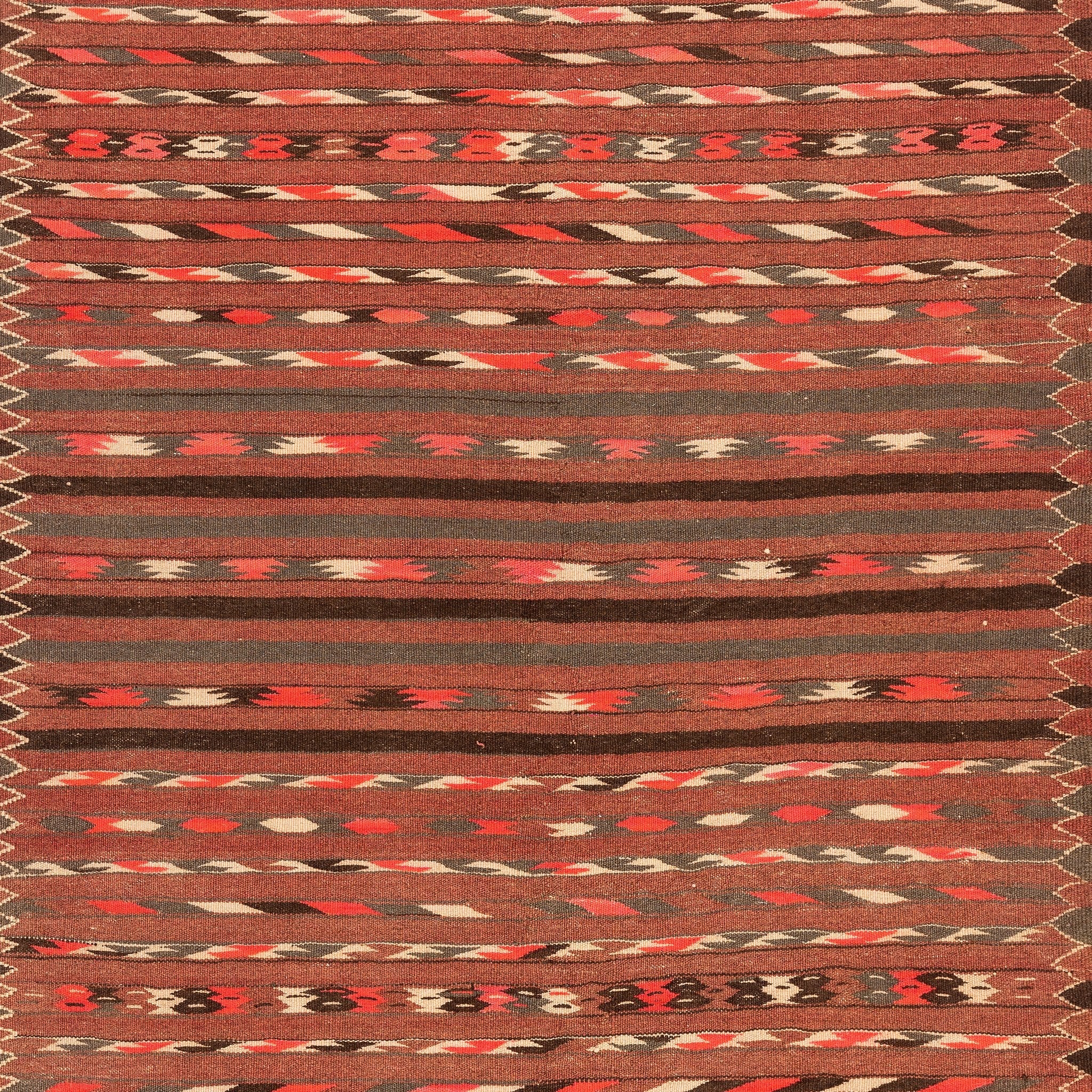 Turkmen Kilim (3.6 x 6.4)ft