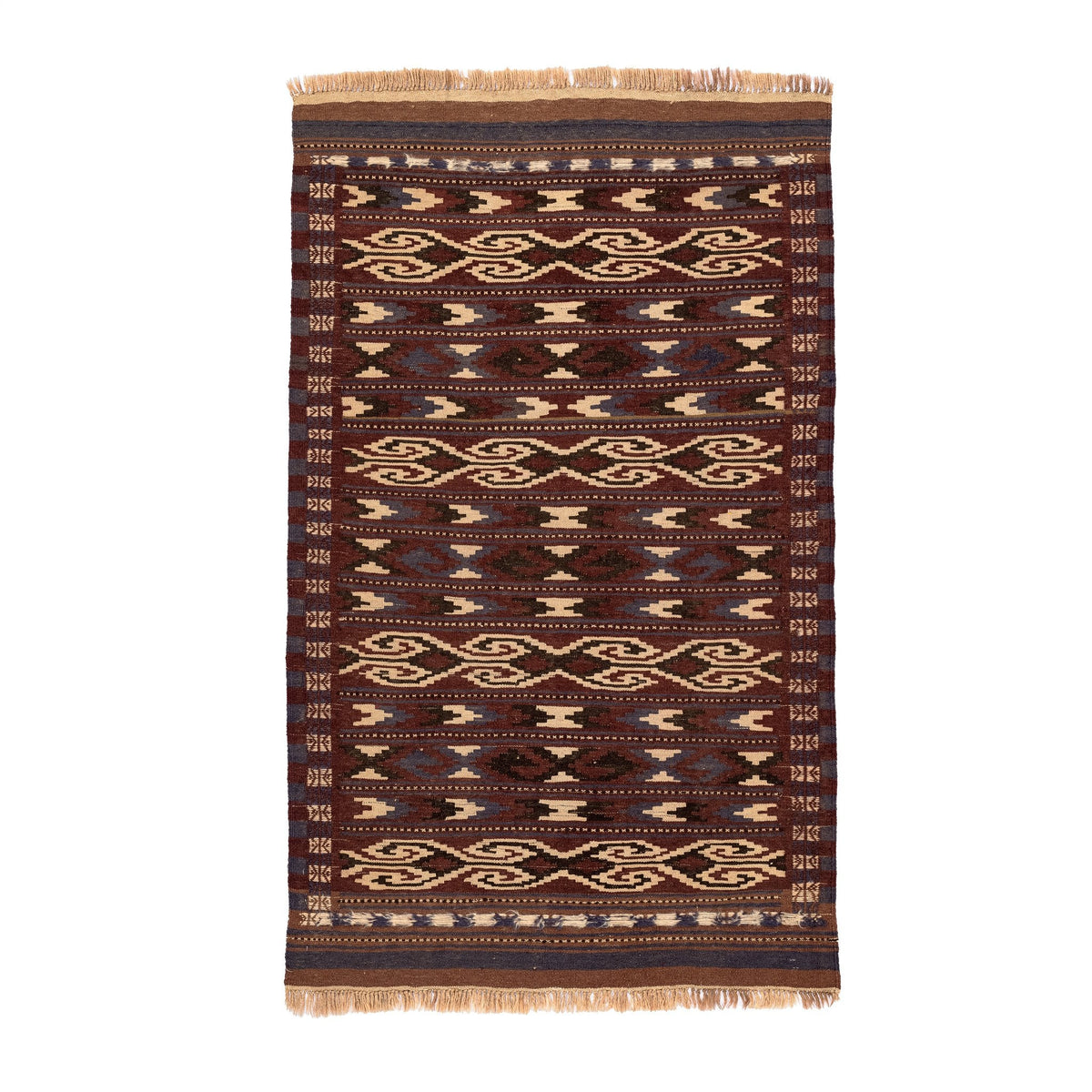 Turkmen Kilim (3.7 x 6.2)ft